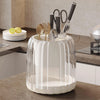 360° Rotating Acrylic Cutlery Holder Organizer