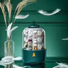 360 Rotating Jewelry Organizer with Elegant Design