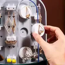 360 Rotating Jewelry Organizer with Elegant Design