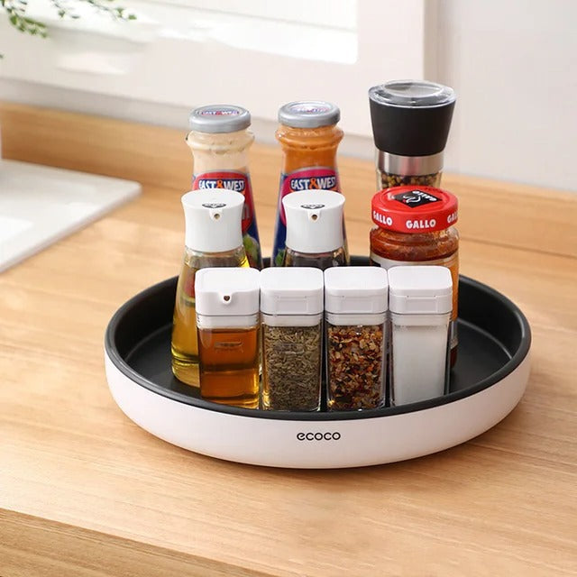 Ecoco 360° Rotating Storage Tray - Lazy Susan Spice Rack Organizer