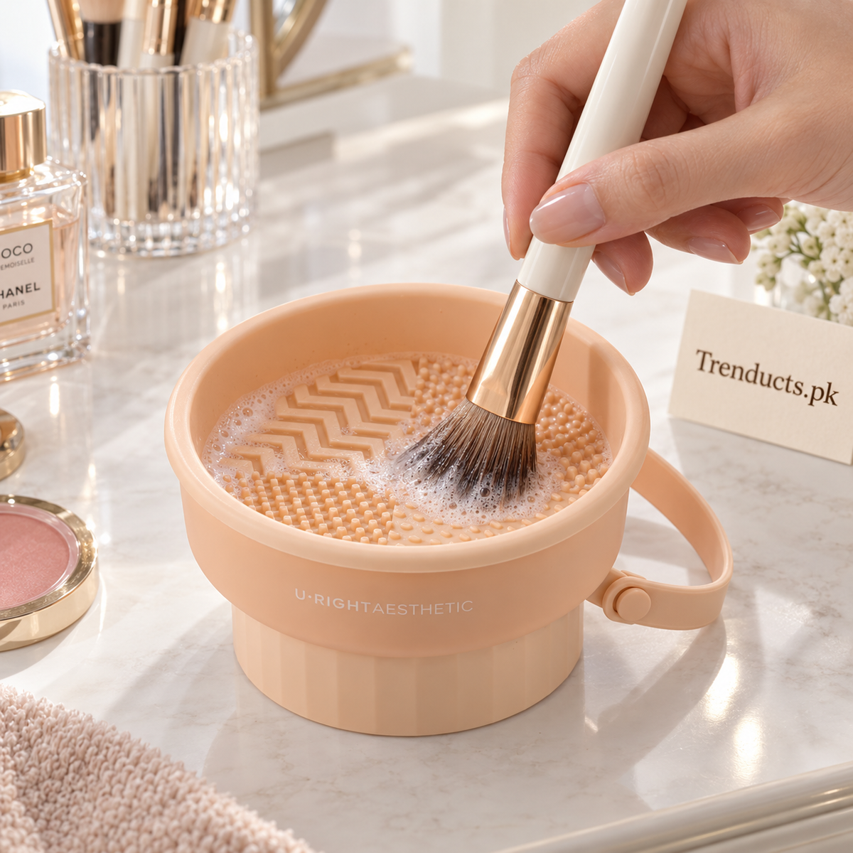 3-in-1 Makeup Brush Cleaner, Dryer & Storage Bowl