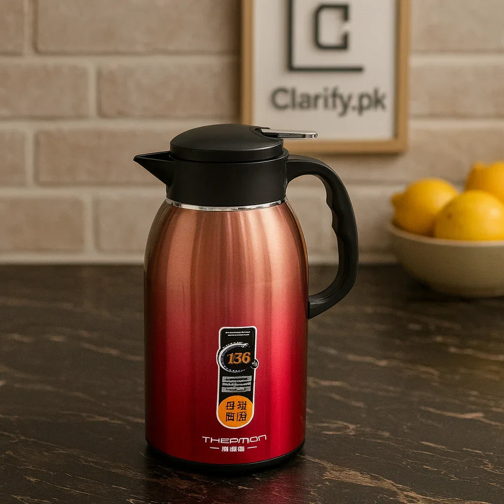 2.2L سٹینلیس سٹیل تھرمل فلاسک - سرخ گرم اور سرد بوتل