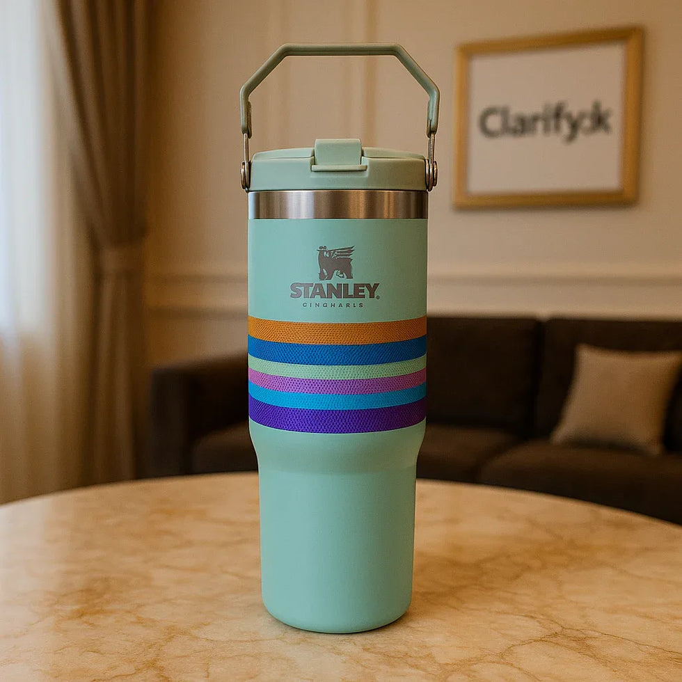 اسٹینلے 30oz ہائیڈریشن ٹمبلر - گرین ڈیزائن