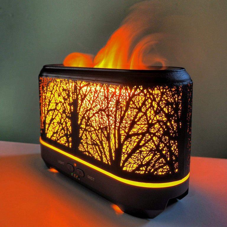 Flame Aroma Diffuser with Colorful LED Lights - Clarify.pk