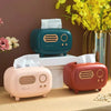 Radio Model Tissue Box Holder – Retro Home & Desktop Organizer (Random color) - Clarify.pk