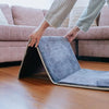 Foldable Velvet Prayer Mat with Backrest