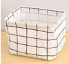 Mini Cotton Desktop Storage Basket - Stylish and Foldable Organizational Solution - Clarify.pk
