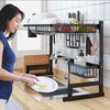Stainless Steel Kitchen Rack - 85cm Multi-Function Durable Storage Solution - Clarify.pk