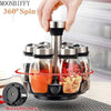 Premium Spice Rack - Rotating Spice Rack Set with 6 High-Quality Containers for Easy Access - Clarify.pk