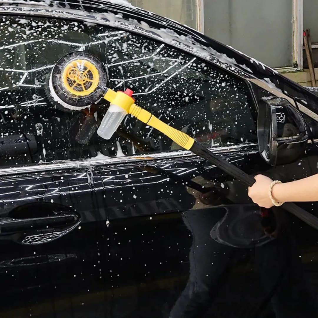 360° Rotating Car Washing Brush – Microfiber Auto Cleaning Brush Kit