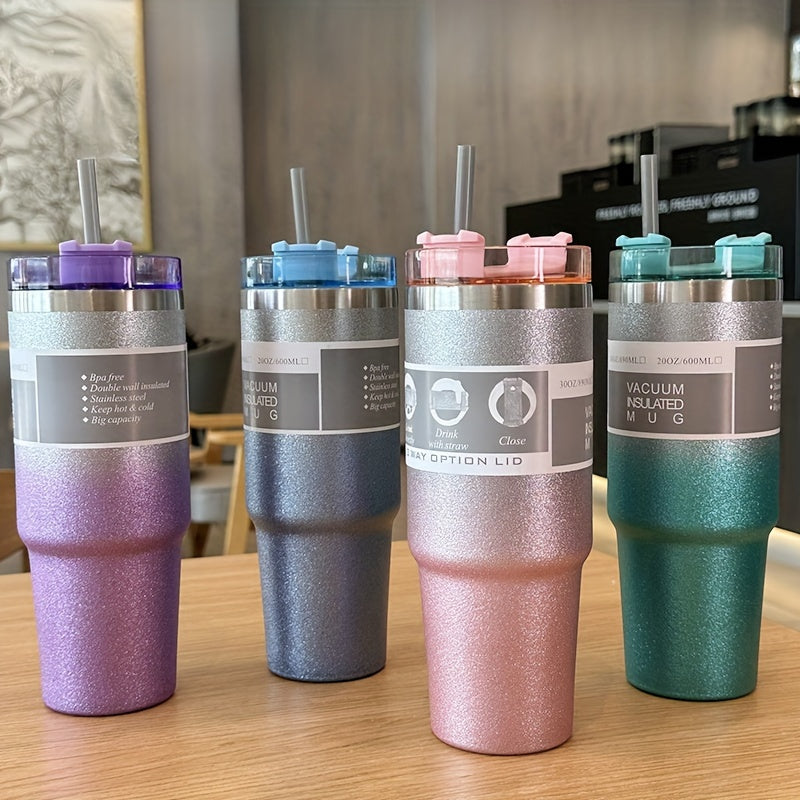 Glitter Tumbler - Premium Stainless Steel Drinkware (Random Colors)
