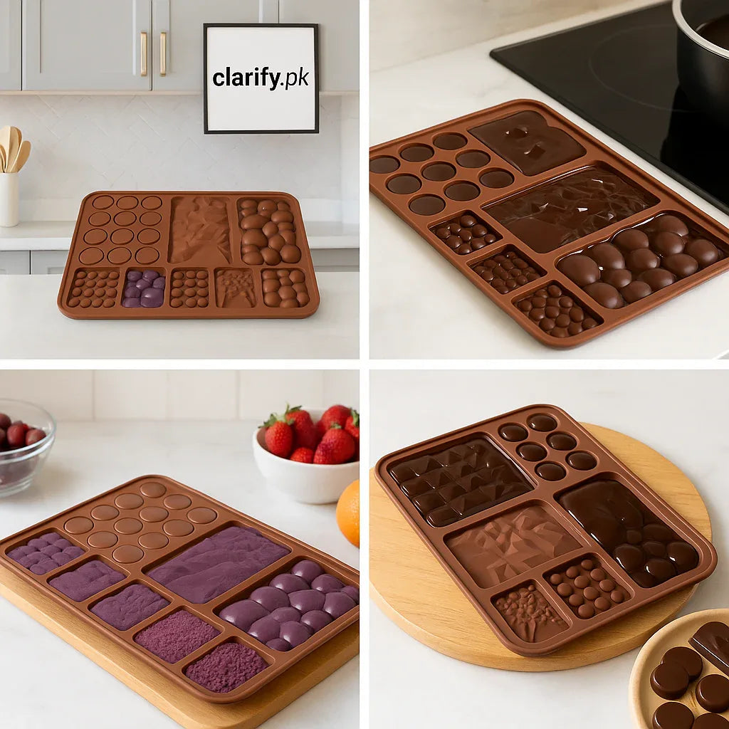 Chocolate Design Silicone Mold – Non Stick & Reusable - Clarify.pk