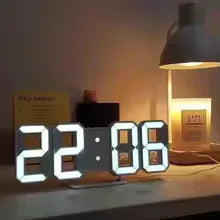 3D LED Digital Wall Clock with Bright Display