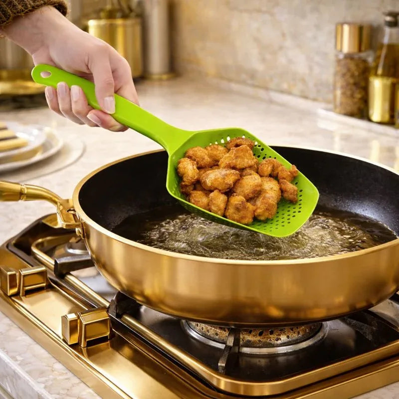 Scoop Colander Strainer Spoon for Oil & Water Draining - Clarify.pk