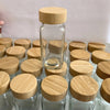 Minimalist 120ml Glass Jar with Bamboo Lid GL