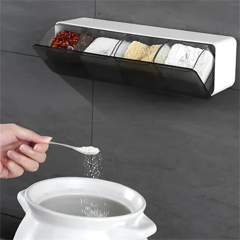 4 in 1 Spice Container Organizer – Wall Mount