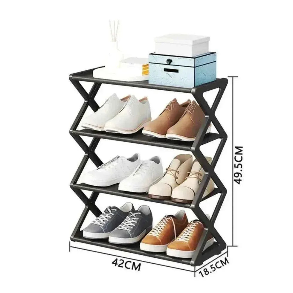 4 Layer Shoe Rack Home Assembly Stand