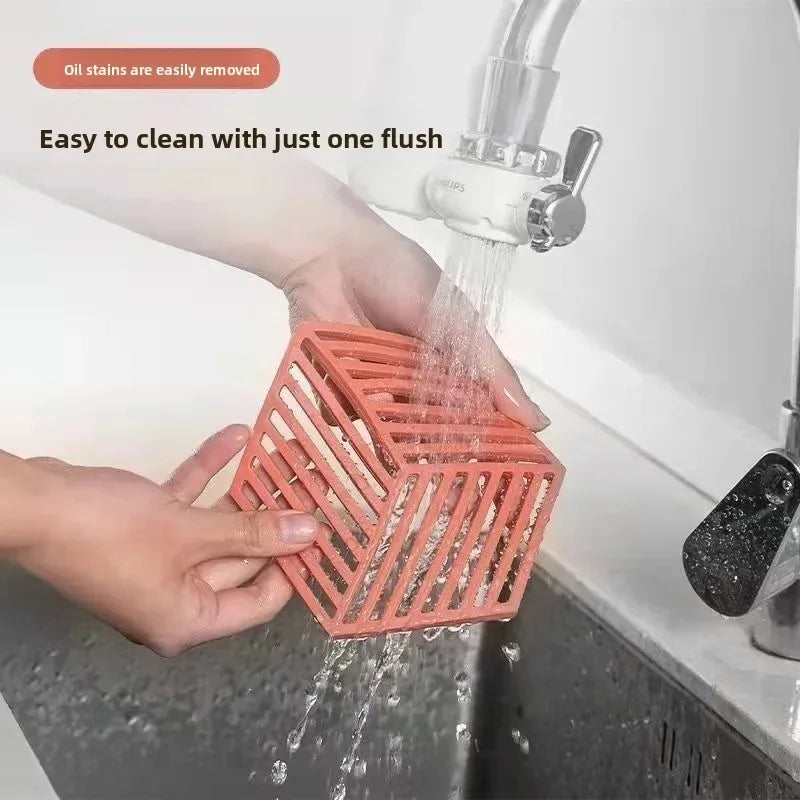 4 Pieces Heat Resistant Silicone Dining Mat Set