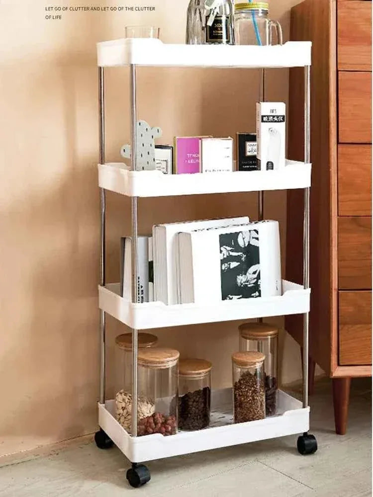 4 Tier Slide Organizer Shelf for Kitchen Storage - Clarify.pk