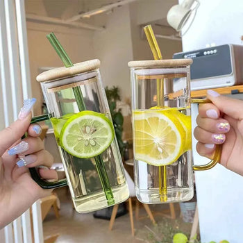 400ml Stylish Design Coffee Mug with Straw - Clarify.pk