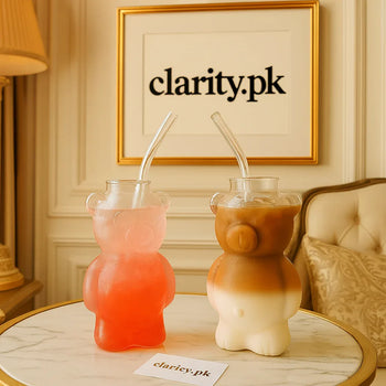 Ice Tea Bear Bottle 500ml – Cute Portable Drink Cup - Clarify.pk