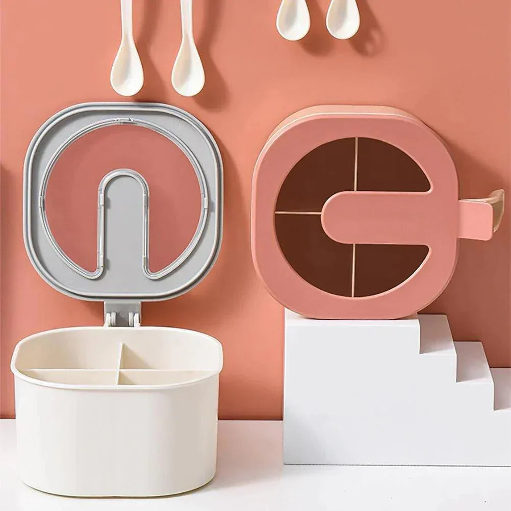 4 Grids Spice Container - Stackable Storage for Herbs and Spices - Clarify.pk