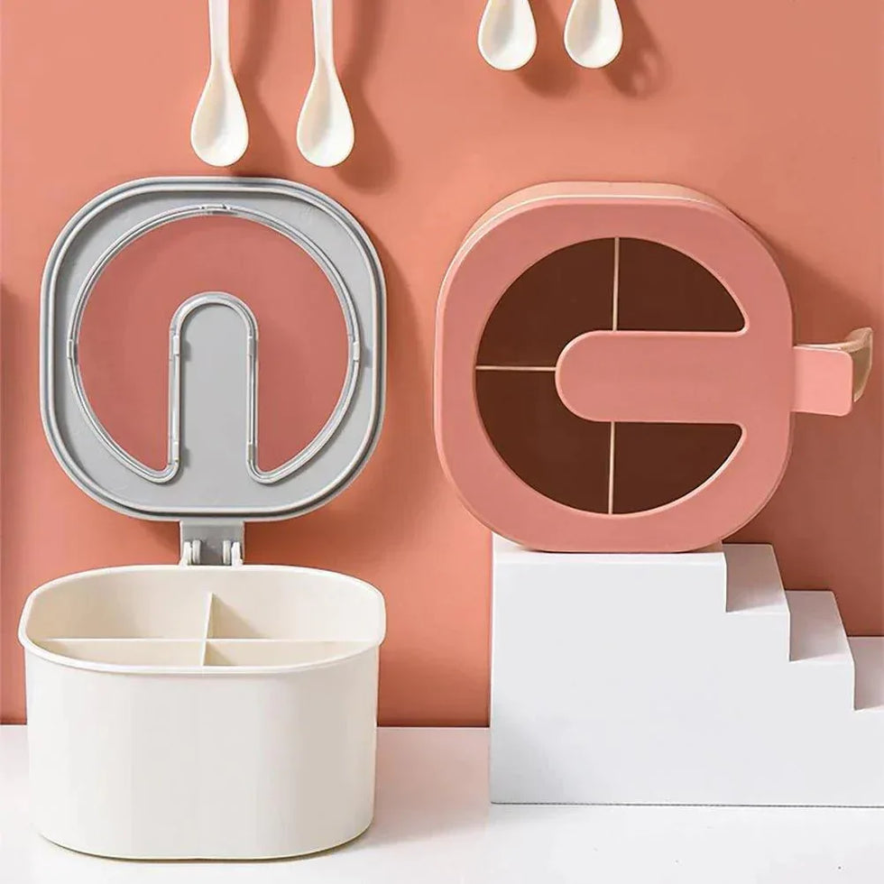 4 Grids Spice Container - Stackable Storage for Herbs and Spices - Clarify.pk