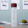 380ml Glass Water Bottle - BPA-Free Leakproof Flask