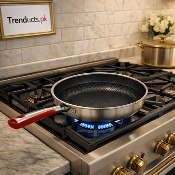 Premium Granite-Finish Non-Stick Frying Pan - Professional Die-Cast Aluminum Skillet - Trenducts.pk