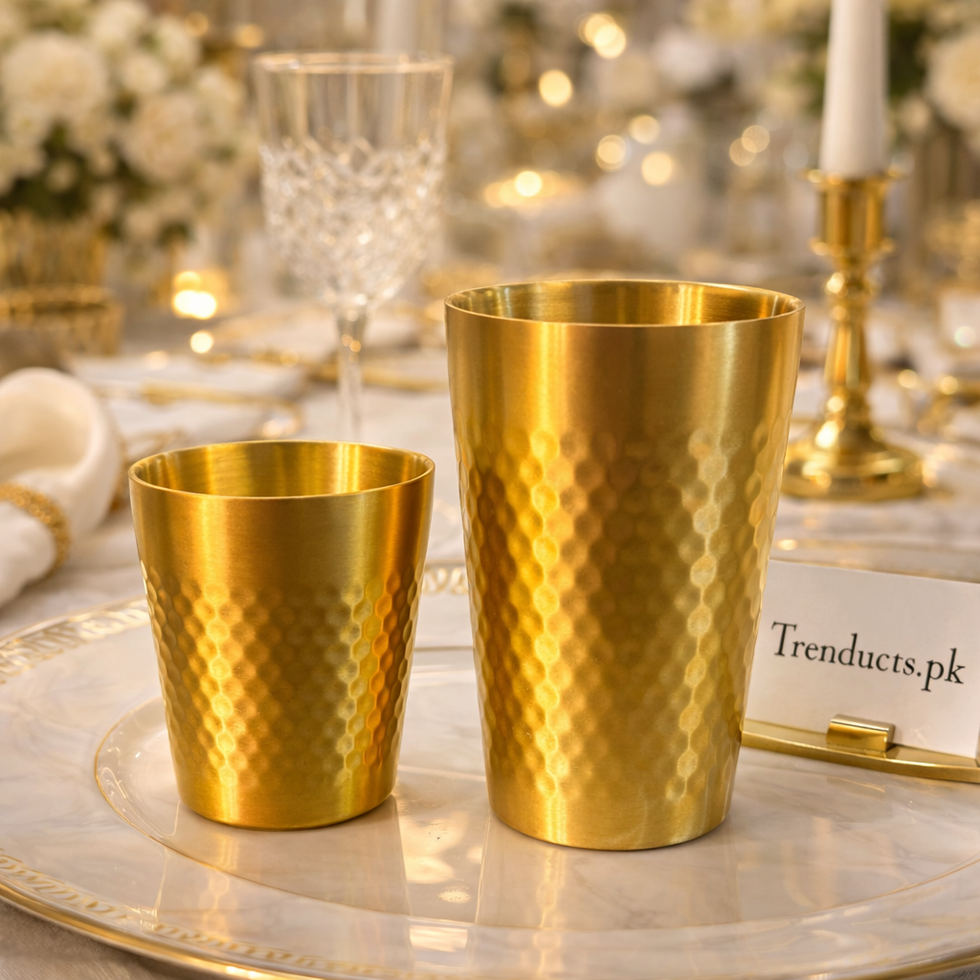Premium Stainless Steel Golden Glass IT