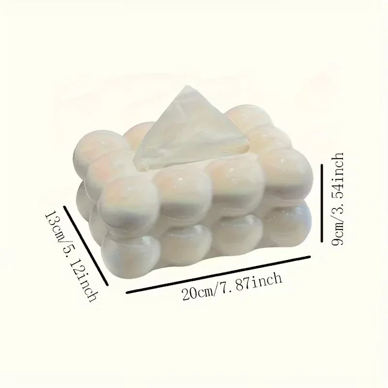 Bubble Bow Tissue Box – Cute Decorative Tissue Holder - Clarify.pk