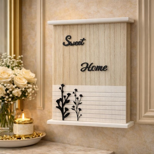 wall mounted wooden key box for home decor and key organization