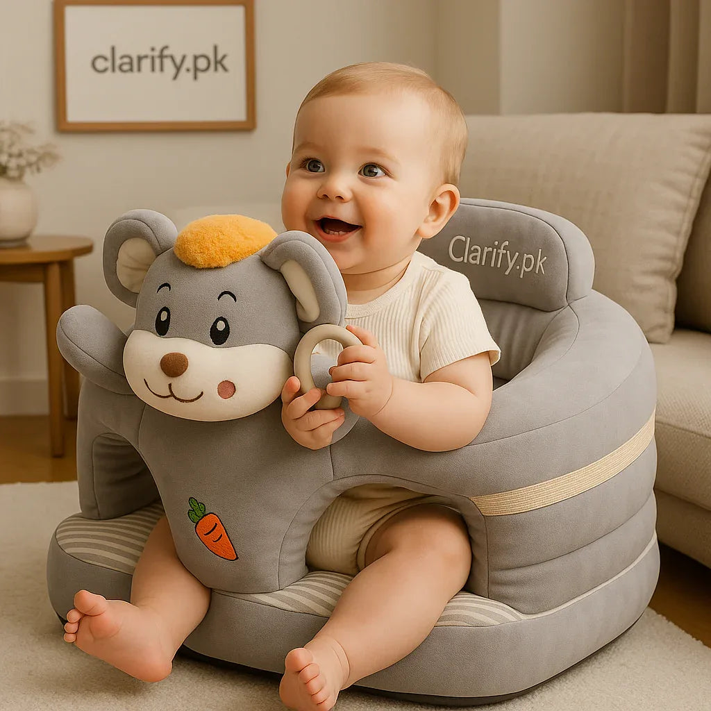 Grey Mouse 360° Baby Support Sofa Seat - Clarify.pk