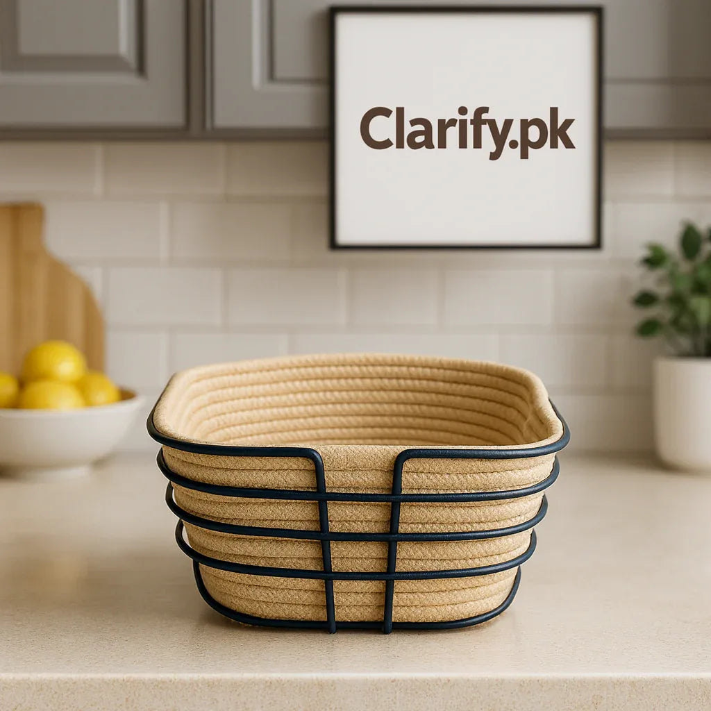 Premium Deep Square Roti Basket - Clarify.pk