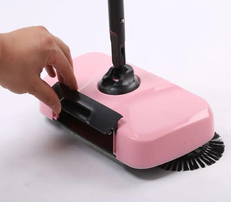 3-in-1 Hand Push Sweeper Magic Broom - Manual Floor Sweeper & Mop