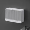 Wall-Mounted Soap Dish Holder with Lid – Double Grid Drain Box, Punch-Free