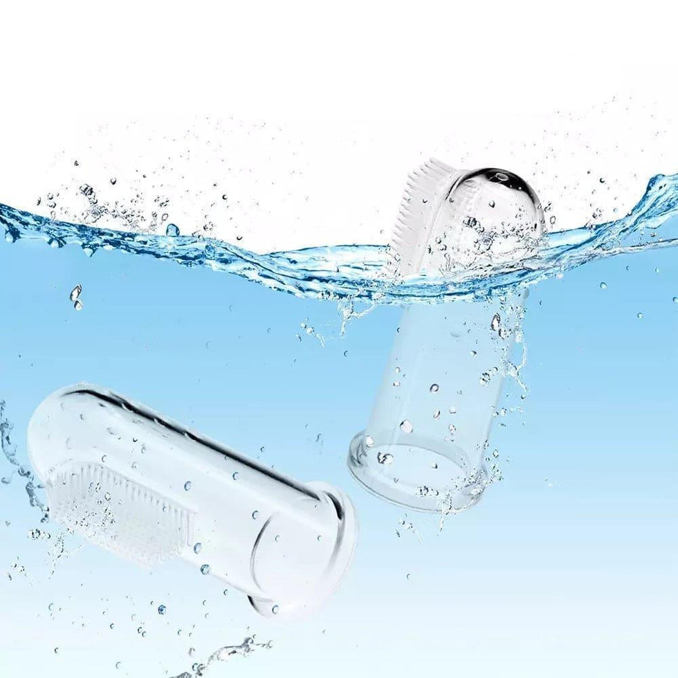 Baby Silicone Toothbrush - Soft Finger Toothbrush for Infants - Clarify.pk