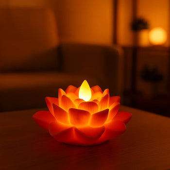 Lotus Silicone LED Night Lamp – Soft Glow Flower Light - Clarify.pk
