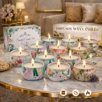 Luxury Scented Candle in Iron Container – Home Aroma Décor (each) - Clarify.pk