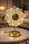 Luxury Mandala LED Rechargeable Lamp - Modern Gold Acrylic Decorative Night Light - Trenducts.pk