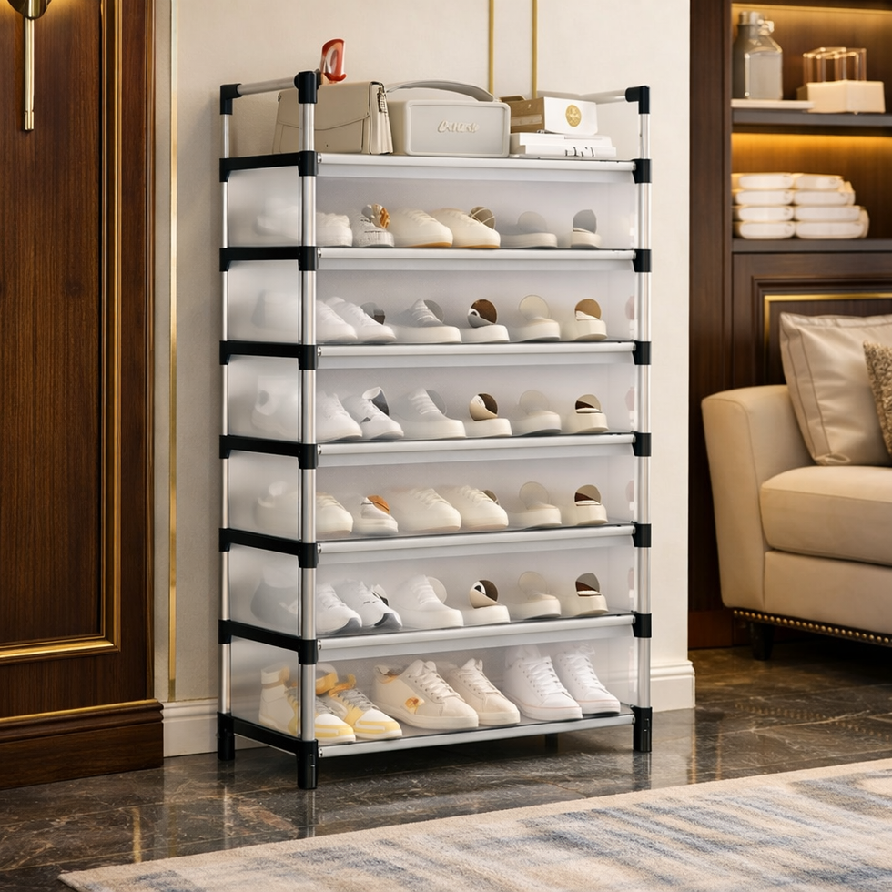 Multilayer Dustproof Shoes Rack – Spacious & Durable Organizer KT