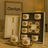 6pcs Cup & Saucer Set – Elegant Tea & Coffee Serving Set - Clarify.pk