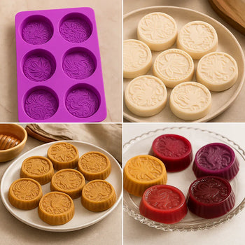 Silicone Biscuit Mold for Chocolate, Jelly, Kunafah & Soap - Clarify.pk