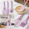 3 Pcs Silicone Kitchen Utensil Set – Whisk, Spatula & Brush - Clarify.pk