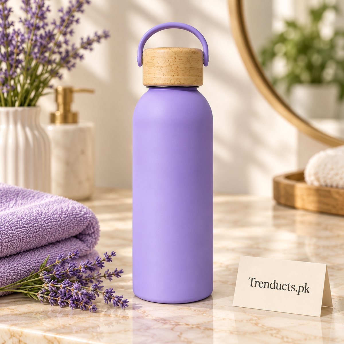 500ml Leak-Proof Vacuum Insulated Water Bottle (Random Color)