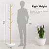 Luxury Gold Accent Metal Clothes Rack with Circular Marble-Style Base
