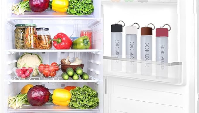 380ml Glass Water Bottle - BPA-Free Leakproof Flask