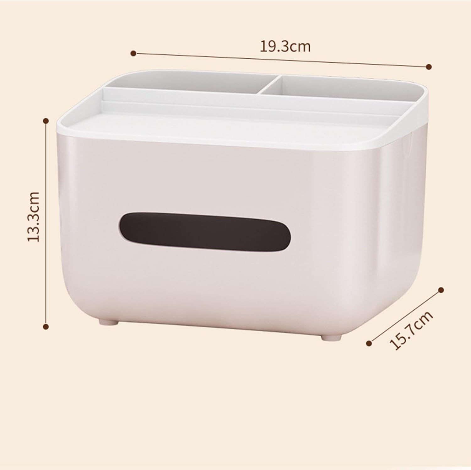 Multifunctional Desktop Tissue Box & Stationery Organizer