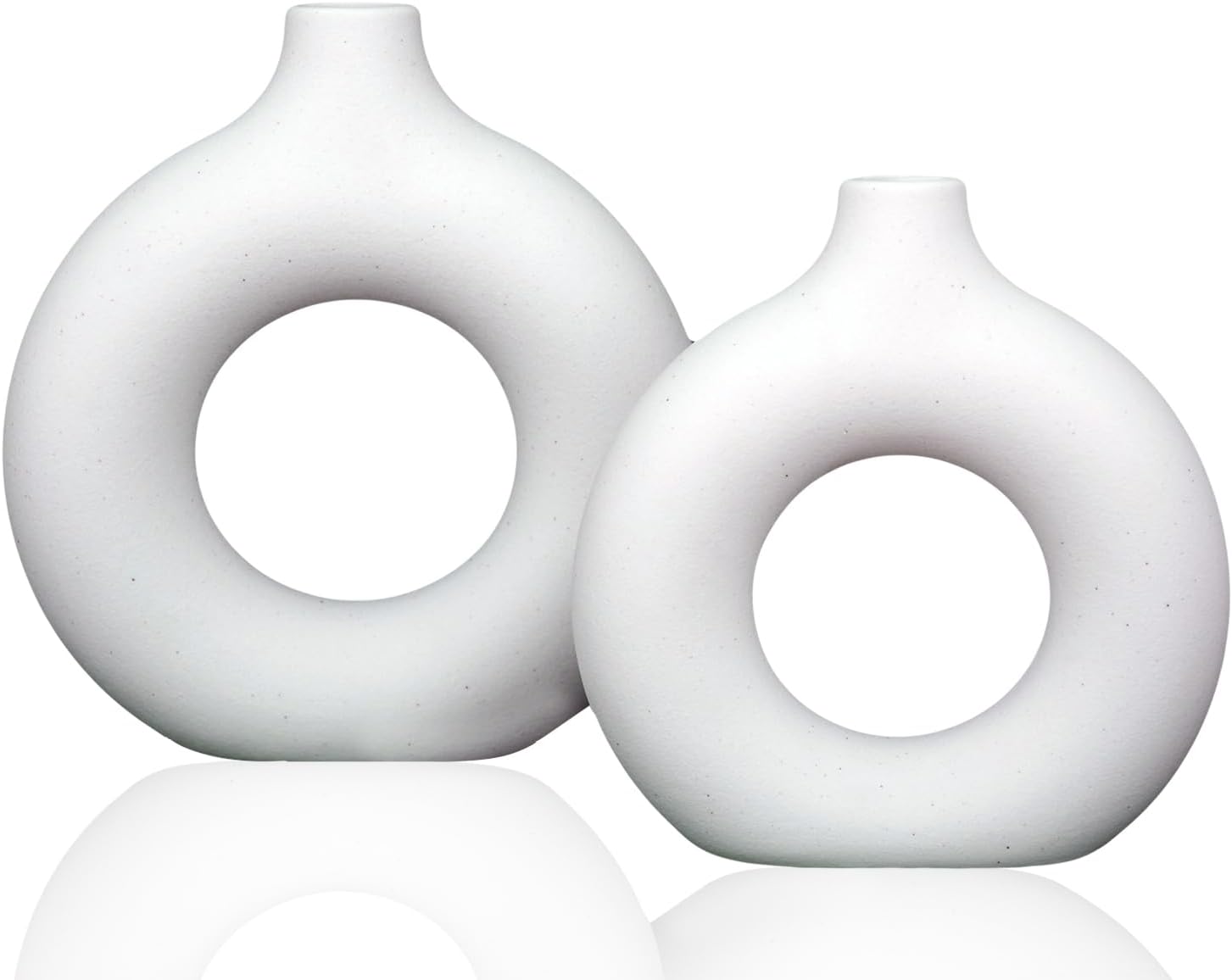 Minimalist Plastic Vase - Modern Shelf Decor (each)