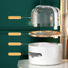 Premium Vanity Organizer - Tissue Box & Skincare Showcase with Acrylic Door